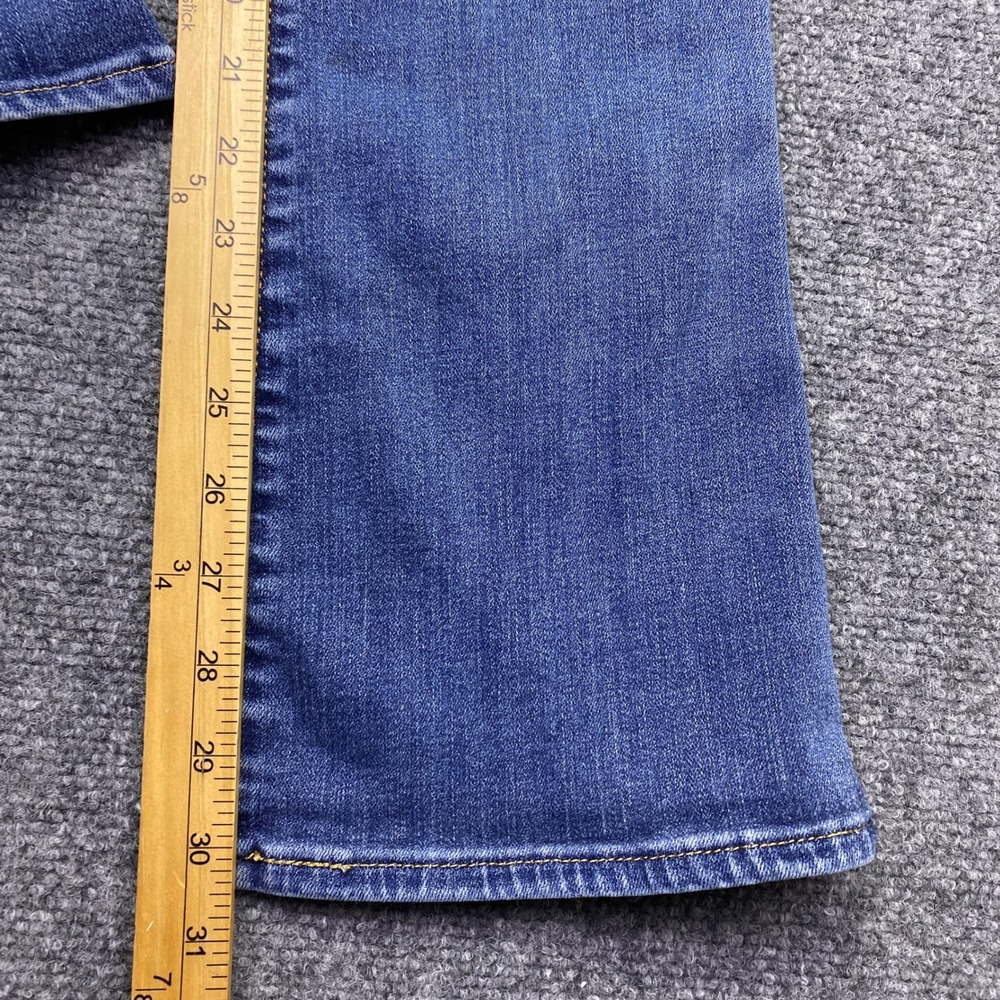 Levis 726 High Rise Flare Jeans Womens 26 Blue Denim Bell Bottom Western Retro - Picture 11 of 12